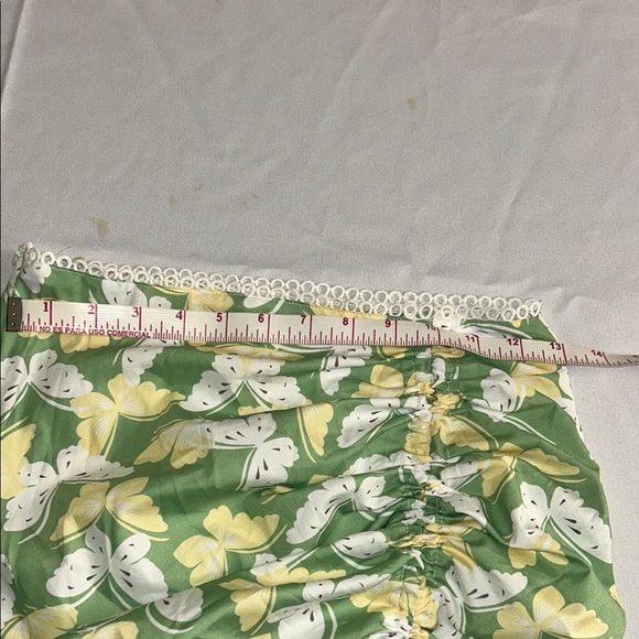 Green Floral Women's Swim Cover-Up - Picture 4 of 6